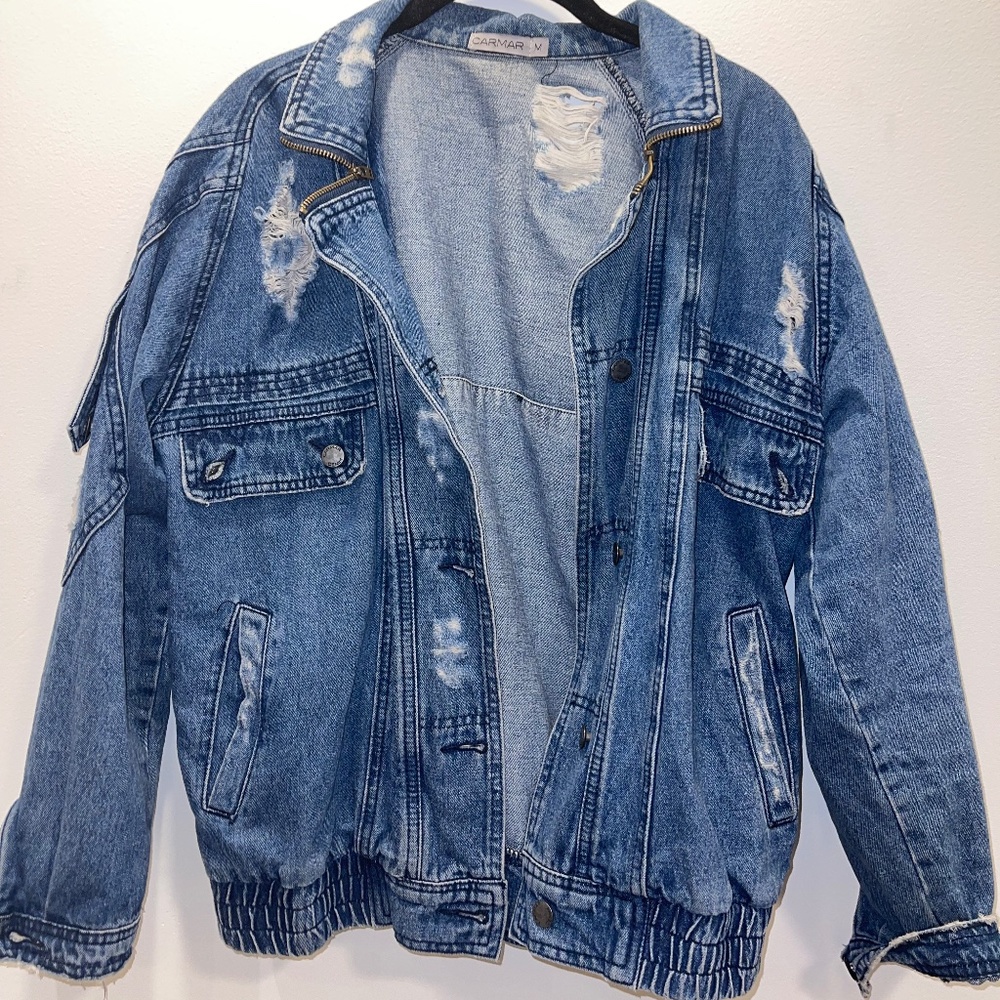 Distressed Jean Jacket